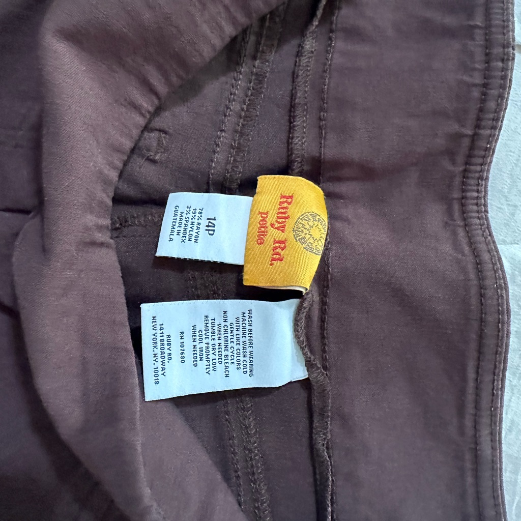 Ruby Rd. Chocolate Trousers